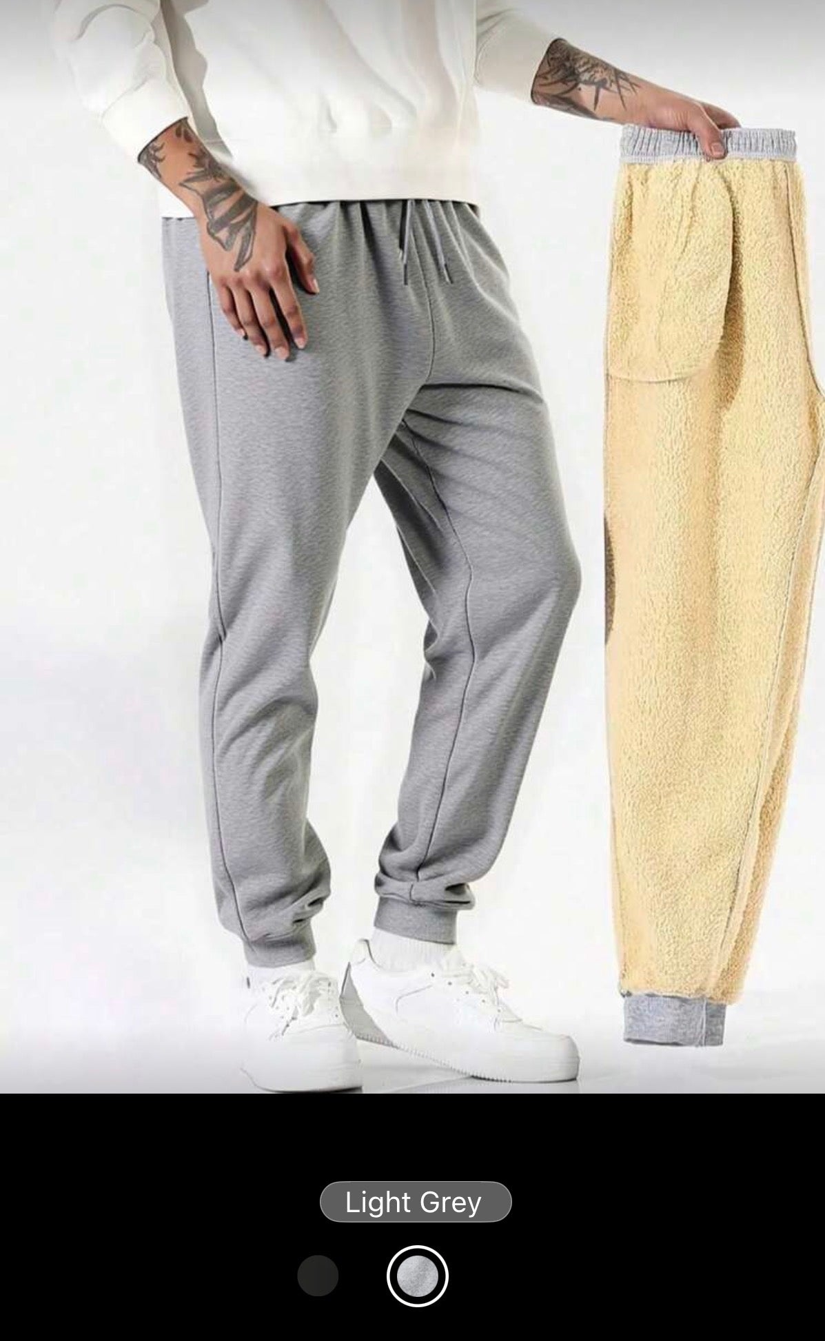 Men's Winter Thickened And Padded Warm Casual Long Pants, Fleece